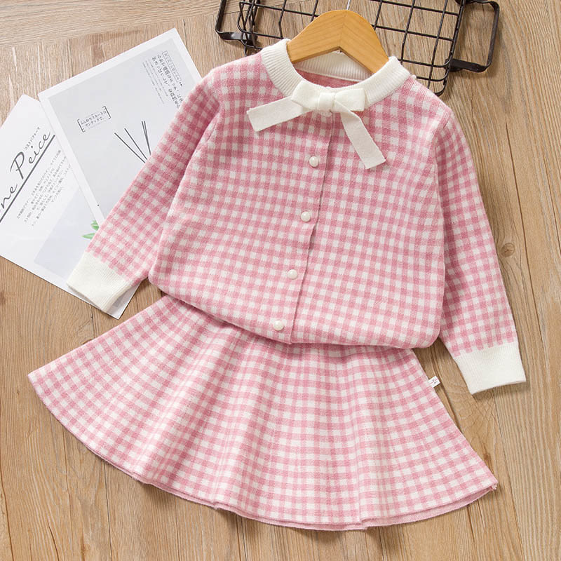 Girl Dress New Autumn Christmas Girls Party Dress Long Sleeve Knitted Children Dresses Girl Kids Dress Clothing for 3 7 Years LJ200923