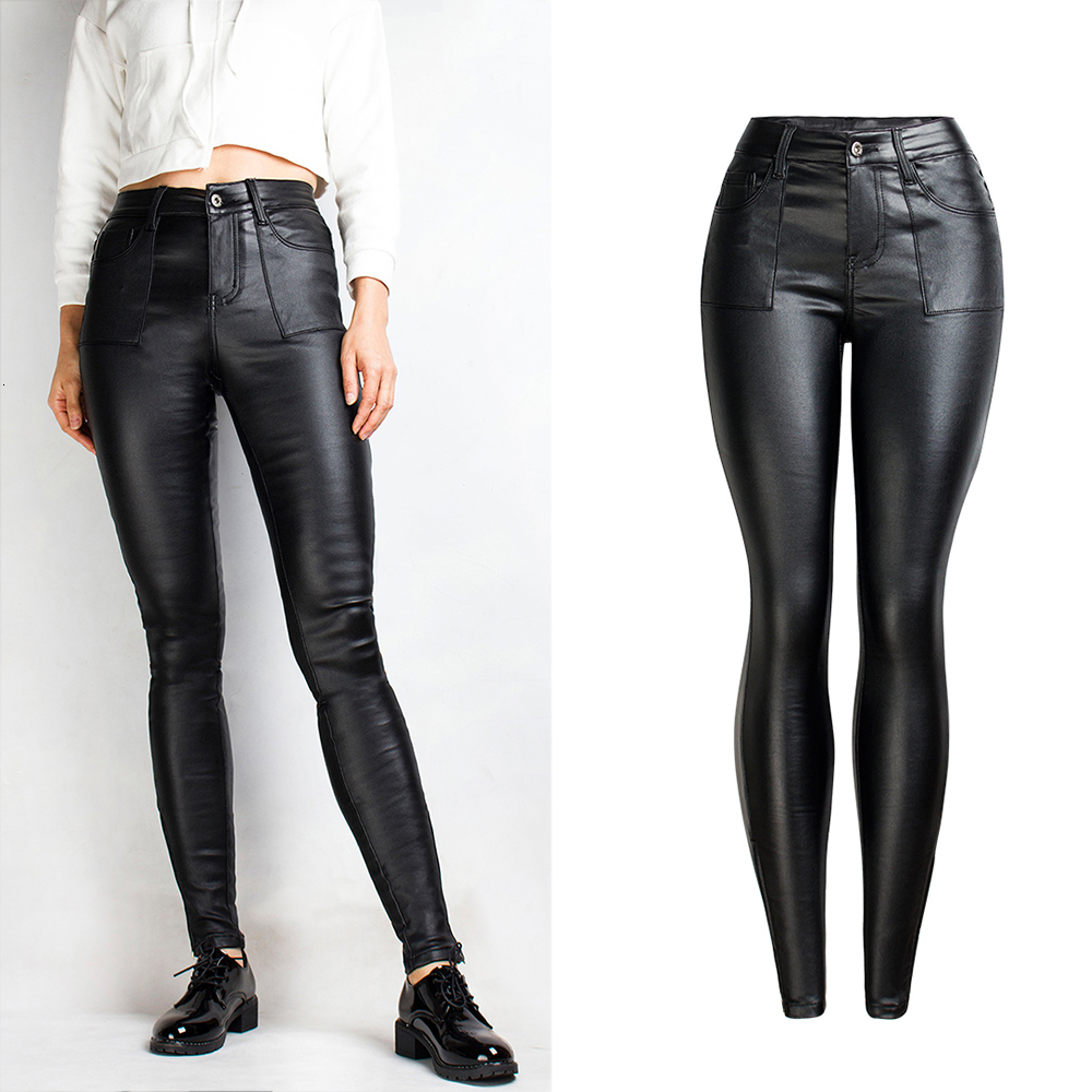 2021 New K031 # cross-border women' plutonium autumn and black winter plus velvet fake leather pocket thin pants, 2P21
2021 New K031 # cross-border women' plutonium autumn and black winter plus velvet fake leather pocket thin pants, 2P21