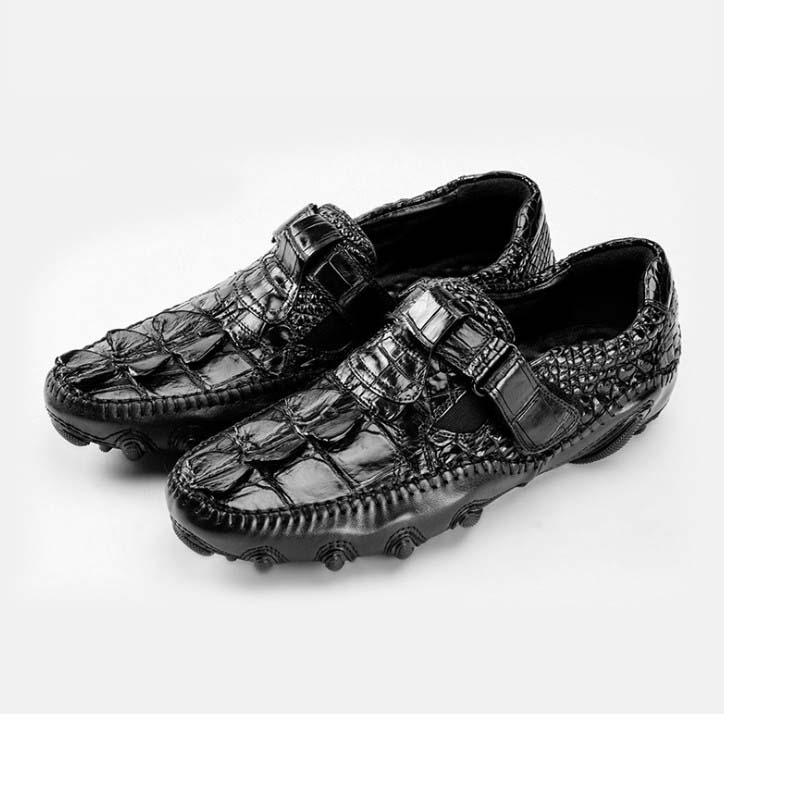 hongqiangyin new Thailand crocodile leather shoes Men crocodile leather Business shoes leisure flat Men, Black
hongqiangyin new Thailand crocodile leather shoes Men crocodile leather Business shoes leisure flat Men, Black