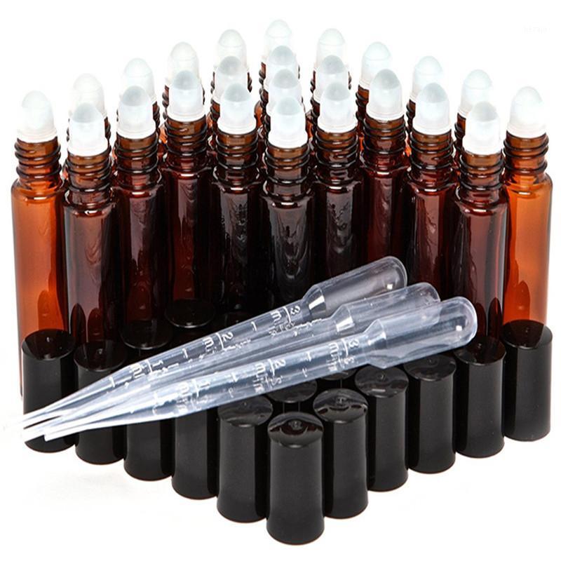 24, Amber, 10 ml Glass Roll On Bottles with 3 - 3 ml Dropper's for perfume aromathe with glass Roller Balls1
24, Amber, 10 ml Glass Roll On Bottles with 3 - 3 ml Dropper's for perfume aromathe with glass Roller Balls1