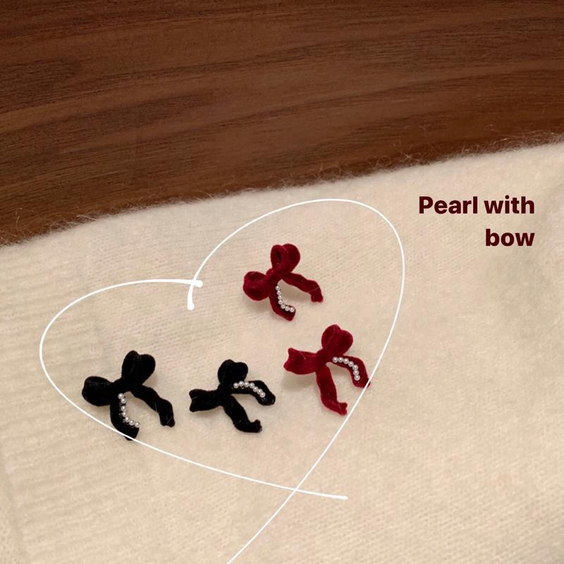Stud Vintage Fashion Temperament Charm Pearl With Bow Statement Earrings For Women Girls All Match Jewelry AS970
Stud Vintage Fashion Temperament Charm Pearl With Bow Statement Earrings For Women Girls All Match Jewelry AS970