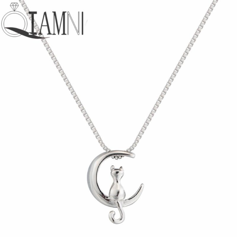 Pendant Necklaces QIAMNI Cat Moon Animal Minimalist Charm Collares Necklace Handmade Jewelry Women Girls Birthday Gift
Pendant Necklaces QIAMNI Cat Moon Animal Minimalist Charm Collares Necklace Handmade Jewelry Women Girls Birthday Gift
