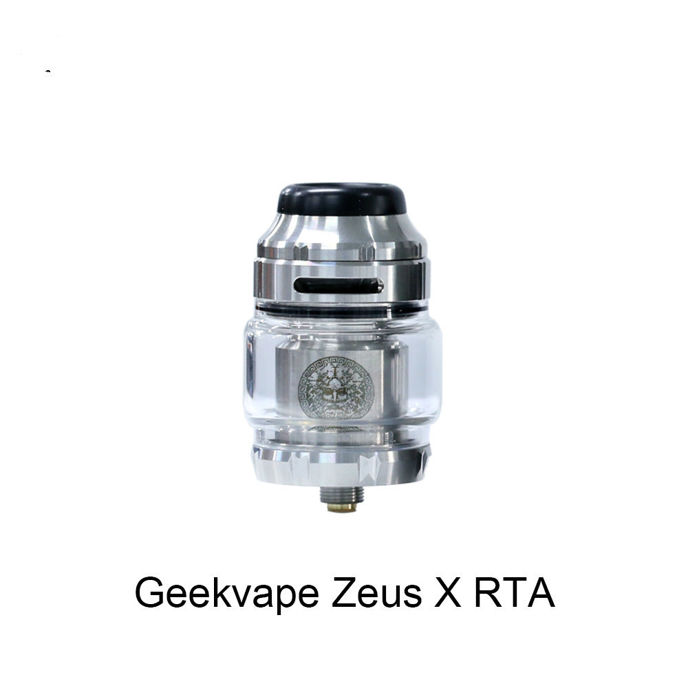 

Best Price Geekvape Zeus X RTA 4.5ml Tank Capacity With Single Dual Coil Build Deck 25mm RTA Atomizer Top-to-side Airflow Leakproof