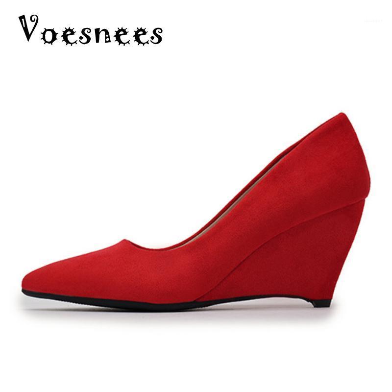 Wedge Women Pumps Shoes Spring Autumn Platform Flock High Heels 7CM Female Shoes Slip On Party Wedding Singles Red1, Black
Wedge Women Pumps Shoes Spring Autumn Platform Flock High Heels 7CM Female Shoes Slip On Party Wedding Singles Red1, Black