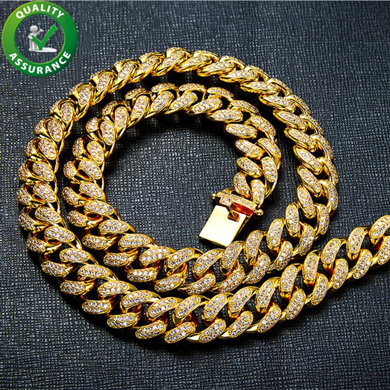 Gold Necklace Chains Hip Hop Mens Jewelry Bling Diamond Cuban Link Iced Out Luxury Designer Cubic Zirconia Chain Rapper Fashion Accessories Hiphop Boy
Gold Necklace Chains Hip Hop Mens Jewelry Bling Diamond Cuban Link Iced Out Luxury Designer Cubic Zirconia Chain Rapper Fashion Accessories Hiphop Boy