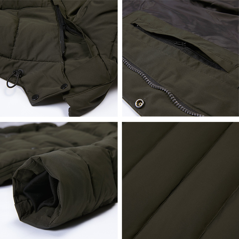 ICEbear Winter Jacket Men Hat Detachable Warm Coat Causal Parkas Cotton Padded Winter Jacket Men Clothing MWD18821D 201026