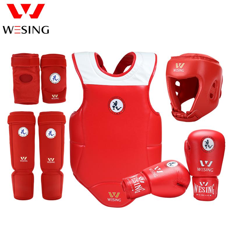 Wesing Muay thai 5 pcs sets protective gear training competition Body Protector IFMA approved protective, Red
Wesing Muay thai 5 pcs sets protective gear training competition Body Protector IFMA approved protective, Red