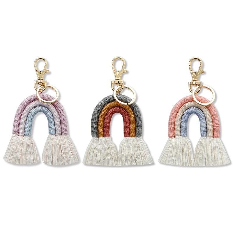 Keychains 2022 Bohemian Tassel Keychain Charm Hand-woven Ethnic -selling Rainbow Charms Key Chain Accessories Chaveiro, Silver
Keychains 2022 Bohemian Tassel Keychain Charm Hand-woven Ethnic -selling Rainbow Charms Key Chain Accessories Chaveiro, Silver
