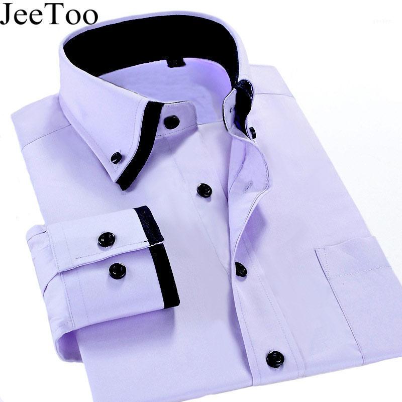 Wholesale- New Arrivel 2017 Mens Work Shirts Brand Long Sleeve Formal Business Men Dress Shirts White Male Shirt Plus Size 5XL Casual Shirt1, Purple
Wholesale- New Arrivel 2017 Mens Work Shirts Brand Long Sleeve Formal Business Men Dress Shirts White Male Shirt Plus Size 5XL Casual Shirt1, Purple