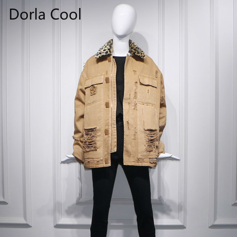 New Female Personality Street Clothes Leopard Quilted Cotton Printed Collar Worn Girl Holes Loose Pockets Large Jackets X7h5, Haji
New Female Personality Street Clothes Leopard Quilted Cotton Printed Collar Worn Girl Holes Loose Pockets Large Jackets X7h5, Haji