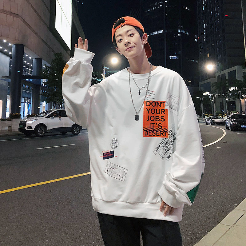 Male Sweat 2021 Spring and Winter New Fine Letter Print-5xl Sweatshirt Young Men's Clothes 21KT, White
Male Sweat 2021 Spring and Winter New Fine Letter Print-5xl Sweatshirt Young Men's Clothes 21KT, White