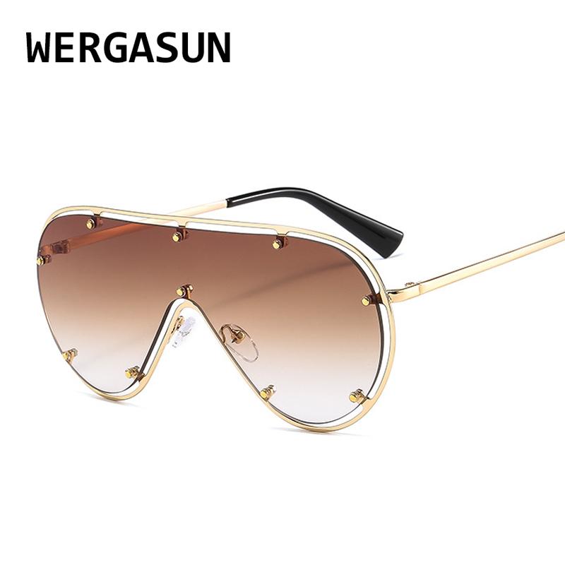 Sunglasses WERGASUN Oversized Fashion Women Metal Gradient Sun Glasses Luxury Lady Sunglass Eyewear UV400 Shades Gafas De Sol
Sunglasses WERGASUN Oversized Fashion Women Metal Gradient Sun Glasses Luxury Lady Sunglass Eyewear UV400 Shades Gafas De Sol