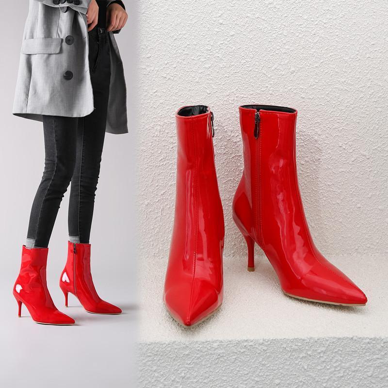 2020 Fashion Boots New Women Boots Ankle PU Leather Zipper Women Booties High Heels Autumn Shoes White Black1, Black
2020 Fashion Boots New Women Boots Ankle PU Leather Zipper Women Booties High Heels Autumn Shoes White Black1, Black
