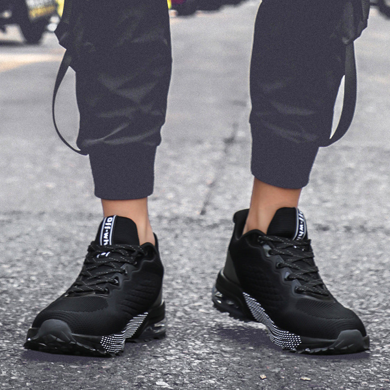 Top quality New man light airbag racing shoe non-slip shock-proof lace to breathable male casual female shoes zapatos, 124;black-124;
Top quality New man light airbag racing shoe non-slip shock-proof lace to breathable male casual female shoes zapatos, 124;black-124;