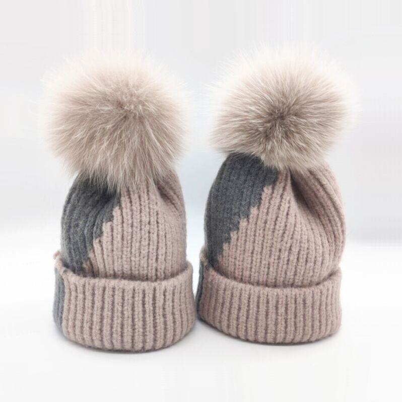 Beanies Winter Women Casual Thick Warm Wool Knitting Cap Real Fur Pom Patchwork Knitted Hat Skullies Gorros
Beanies Winter Women Casual Thick Warm Wool Knitting Cap Real Fur Pom Patchwork Knitted Hat Skullies Gorros