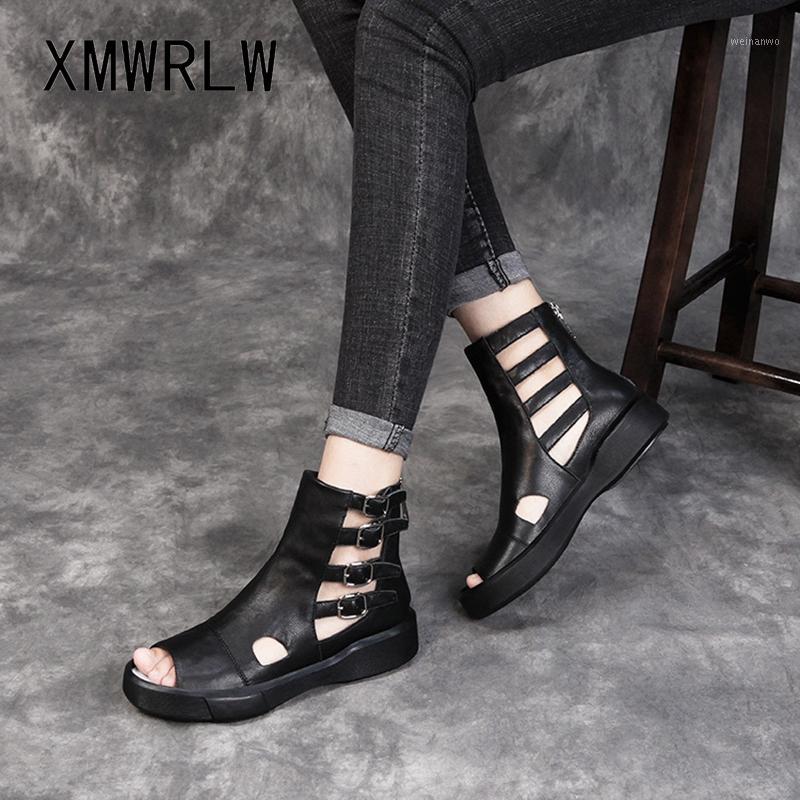 XMWRLW Women Genuine Leather Summer Boots Fashion Buckle Ladies Shoes 2020 Summer Comfortable Women Ankle Boots Flat Shoes1, Beige
XMWRLW Women Genuine Leather Summer Boots Fashion Buckle Ladies Shoes 2020 Summer Comfortable Women Ankle Boots Flat Shoes1, Beige