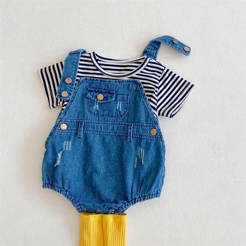 Clothing Sets 2022 Summer Baby Overalls Boys Girls Denim Kids Jumpsuit Korean Fashion Children Shorts, White
Clothing Sets 2022 Summer Baby Overalls Boys Girls Denim Kids Jumpsuit Korean Fashion Children Shorts, White