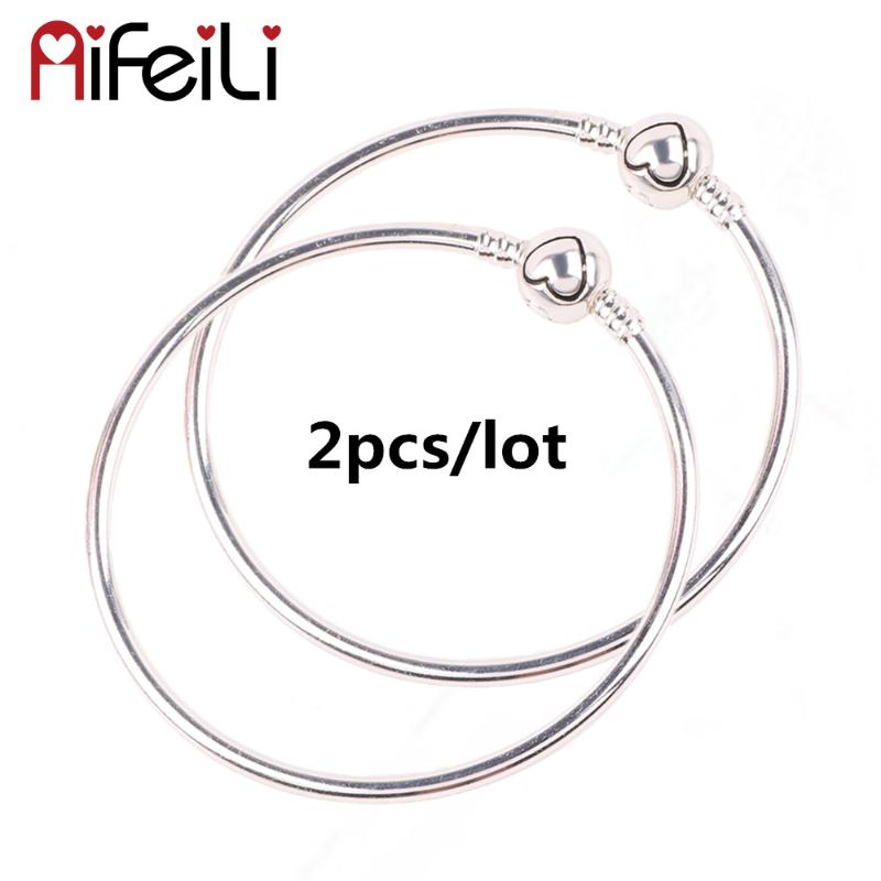 AIFEILI High Quality Silver-Color Basic Chain Fine Bracelets Fits DIY European Charm Bracelet & Bangles For Women Jewelry 2P
AIFEILI High Quality Silver-Color Basic Chain Fine Bracelets Fits DIY European Charm Bracelet & Bangles For Women Jewelry 2P