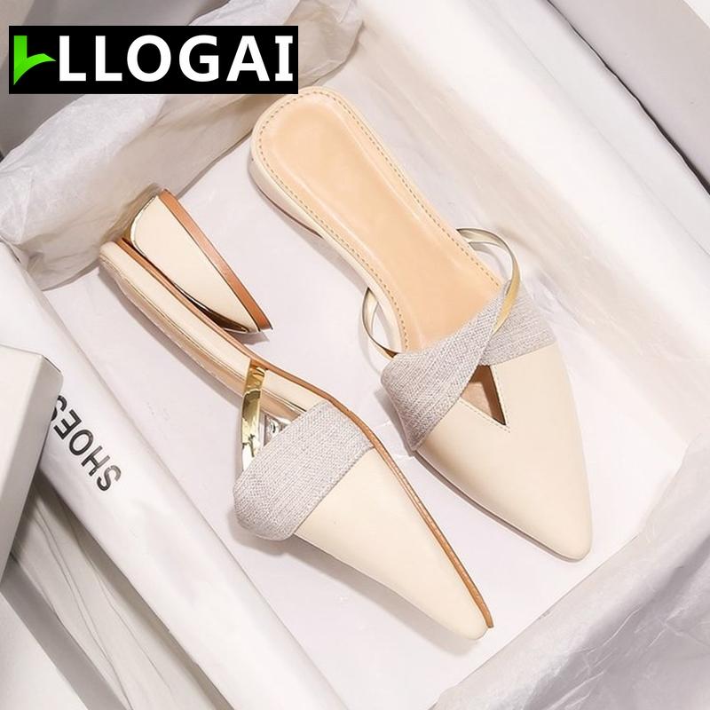 Elegant Low Heel Women Mules Summer Sexy Pointed-Toe Ladies Slippers Slip on Leisure Ladies Office Shoes Pumps Female Footwear, Black
Elegant Low Heel Women Mules Summer Sexy Pointed-Toe Ladies Slippers Slip on Leisure Ladies Office Shoes Pumps Female Footwear, Black