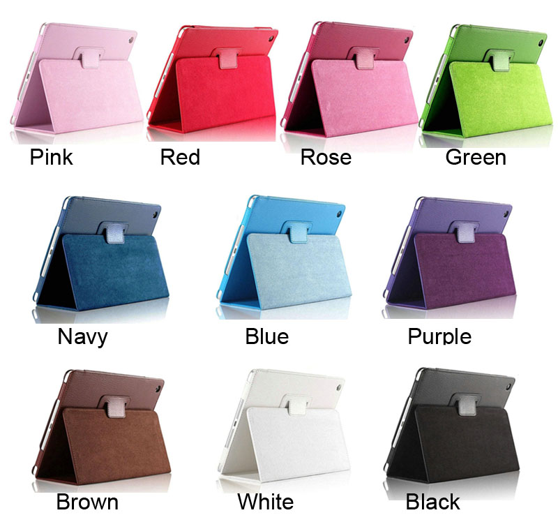 

Magnet Flip Litchi PU Leather Case for ipad Mini 6 Air2 9.7 Pro11 10.2 Air4 Smart Stand Holder Folio Cases
