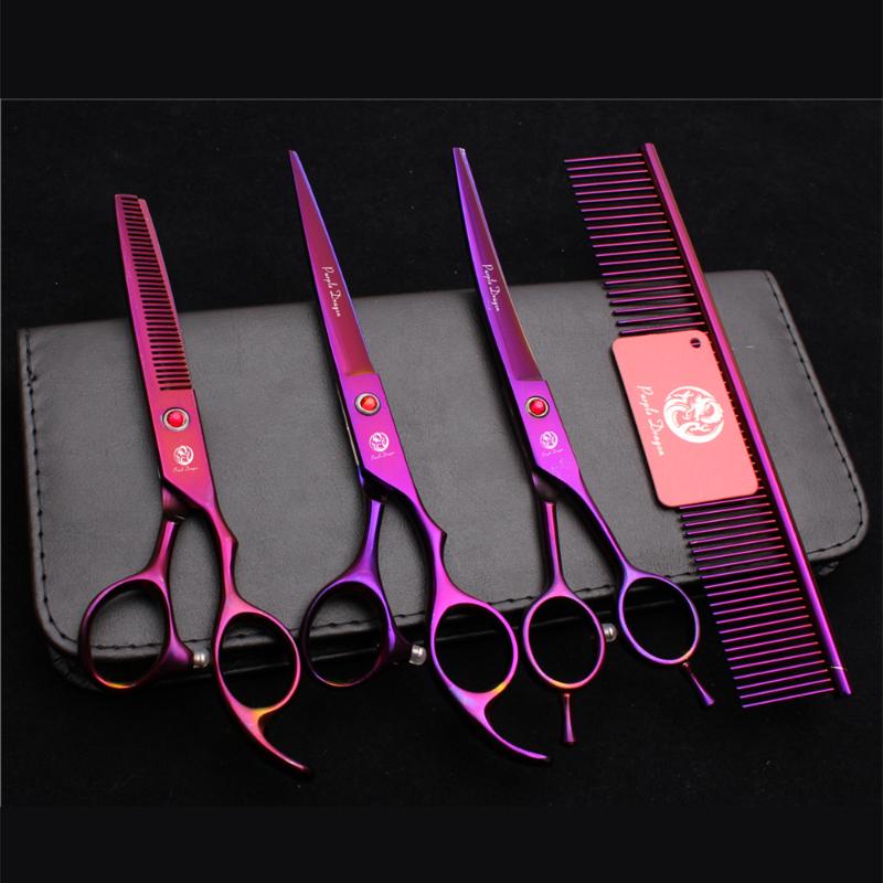 7.0" Stainless Purple Dragon Violet Comb Grooming Scissors Cutting Scissors Thinning Shears Up Curved Pets Shears Z3002, C6703 zi 1pcs
7.0" Stainless Purple Dragon Violet Comb Grooming Scissors Cutting Scissors Thinning Shears Up Curved Pets Shears Z3002, C6703 zi 1pcs