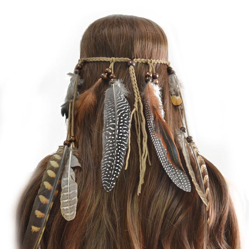 Ethnic Feather Headband for Woman Handmade Plume Hairbands Headwarp Female Hair Accessories
Ethnic Feather Headband for Woman Handmade Plume Hairbands Headwarp Female Hair Accessories