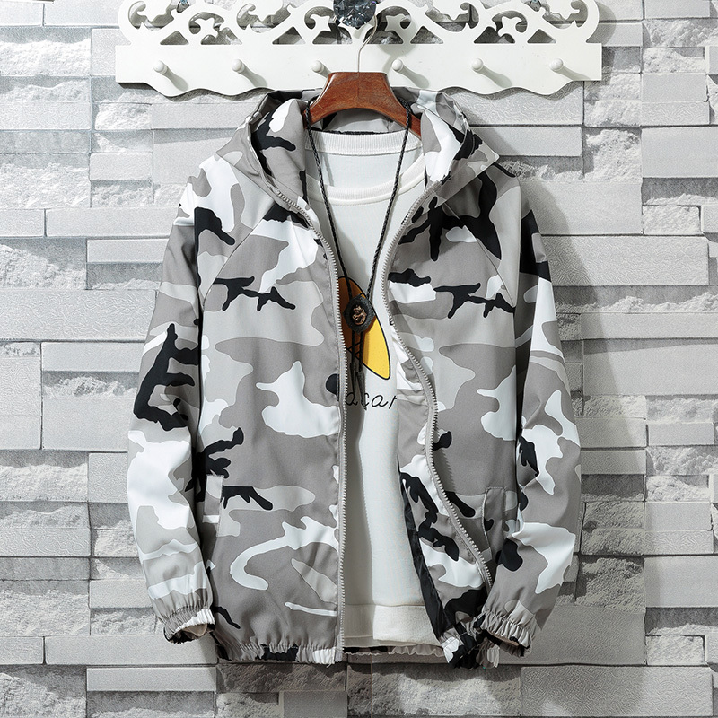 AIRGRACIAS Autumn Mens Camouflage Outwear Clothing Jacket Men Lightweight Coat Pockets Casual Coats 6 Colors S- LJ201013