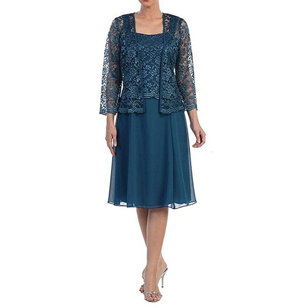 2021 New Bride's in Two-piece Lace Outfit Scoop Knee Length Formal Evening Gown Elegant Mother Dressed BWWB
2021 New Bride's in Two-piece Lace Outfit Scoop Knee Length Formal Evening Gown Elegant Mother Dressed BWWB