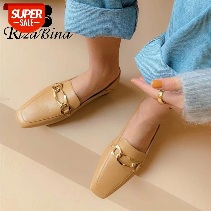 RIZABINA Real Leather Women Flats Shoes Fashion Chain Square Toe Spring Shoes Woman Casual Daily Office Lady Footwear Size 34-39 #NR2B, Black
RIZABINA Real Leather Women Flats Shoes Fashion Chain Square Toe Spring Shoes Woman Casual Daily Office Lady Footwear Size 34-39 #NR2B, Black