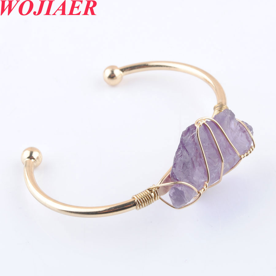 WOJIAER 2022 Gold-color Wire Wrap Irregular Natural Stone Cuff Bracelets & Bangles Copper Fashion Korea for Women Girl Party DBO934
WOJIAER 2022 Gold-color Wire Wrap Irregular Natural Stone Cuff Bracelets & Bangles Copper Fashion Korea for Women Girl Party DBO934
