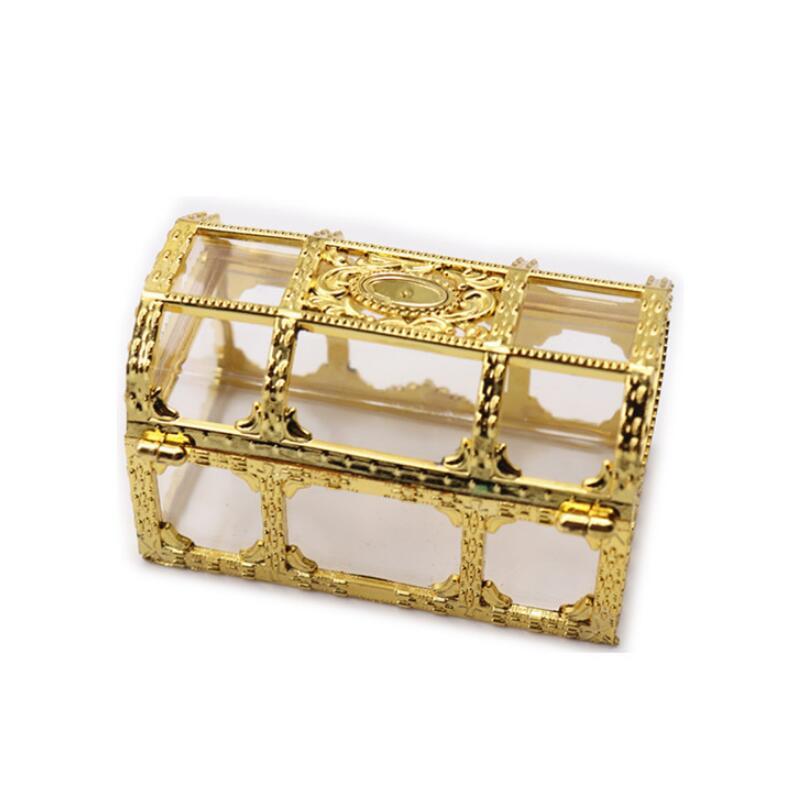 Top grade golden silvery transparent plastic treasure chest wedding candy box gift packaging boxes LX2781
Top grade golden silvery transparent plastic treasure chest wedding candy box gift packaging boxes LX2781