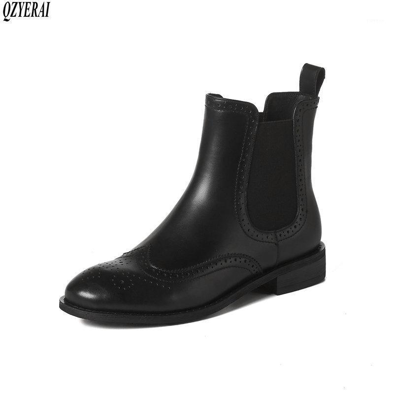 QZYERAI New style Genuine leather Fashion boots Female boots Women The European black cowhide Women shoes Size 34-401
QZYERAI New style Genuine leather Fashion boots Female boots Women The European black cowhide Women shoes Size 34-401