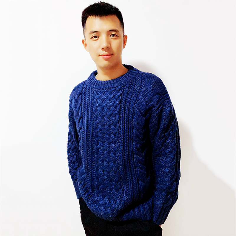 Spring Men's Pullover Sweater Soft Comfortable Wool Sweater coat Thick warm Hand-knitted High Quality Beige Men's Sweater 201022