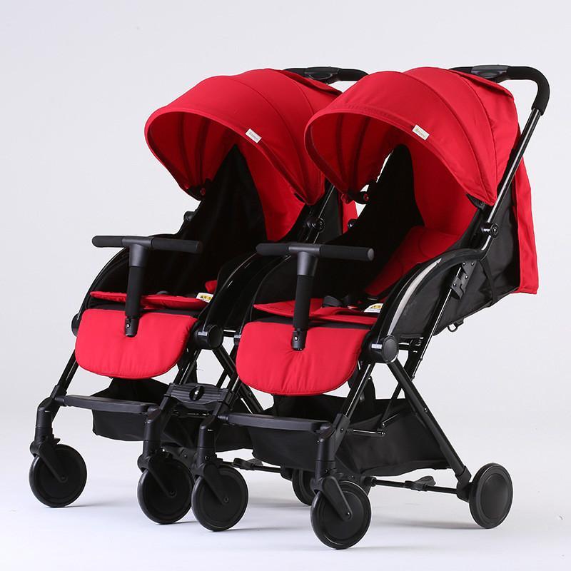 Twin baby strollers ultra light portable can sit and lie detachable folding double pram can be on plane umbrellas1
Twin baby strollers ultra light portable can sit and lie detachable folding double pram can be on plane umbrellas1