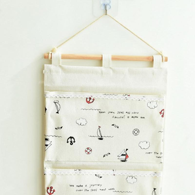 Sailing style multi-function cotton and linen hanging bag Large 3 pocket magazine small items dormitory storage hanging bag1, White
Sailing style multi-function cotton and linen hanging bag Large 3 pocket magazine small items dormitory storage hanging bag1, White