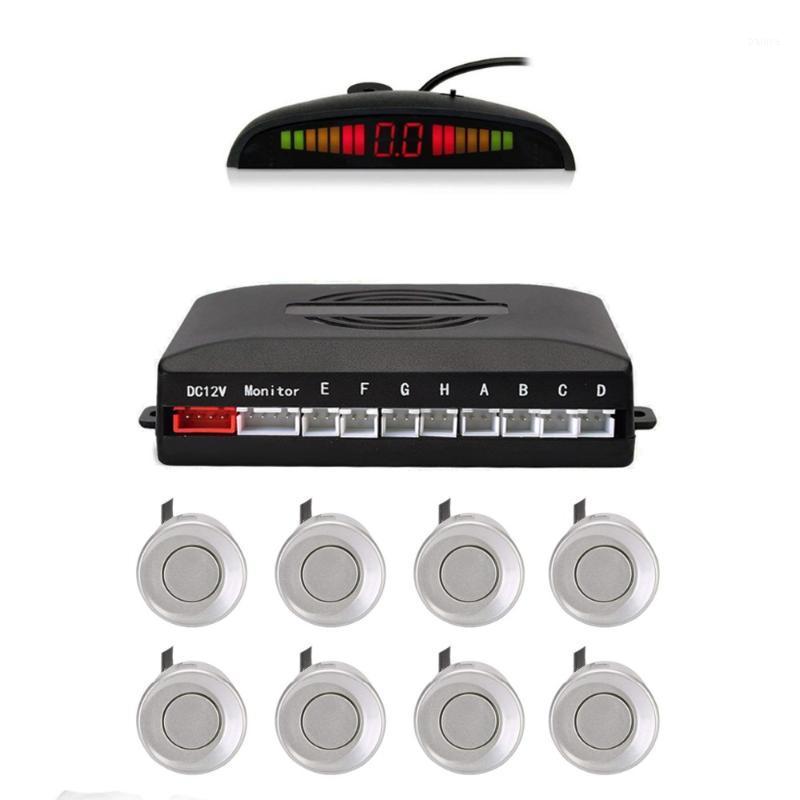 Car Reverse Parking Radar System with 8 Parking Sensors Distance Detection + LED Distance Display + Sound Warning (Silver Color)1
Car Reverse Parking Radar System with 8 Parking Sensors Distance Detection + LED Distance Display + Sound Warning (Silver Color)1