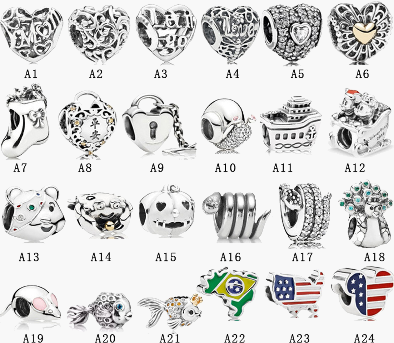 Womens 925 Sterling Silver Charms Fit Pandora Bracelet Style Top Quality Love lock animal snail bracelet Perfect Mom Dangle Lady DIY Beads W, Bronze;silver
Womens 925 Sterling Silver Charms Fit Pandora Bracelet Style Top Quality Love lock animal snail bracelet Perfect Mom Dangle Lady DIY Beads W, Bronze;silver