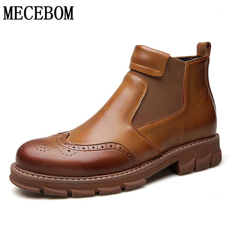 Men's Boots Winter Fur War Snow Boots Quality Genuine Leather Shoes Slip-on Men Brogue Carved Ankle botas hombre1, Black
Men's Boots Winter Fur War Snow Boots Quality Genuine Leather Shoes Slip-on Men Brogue Carved Ankle botas hombre1, Black