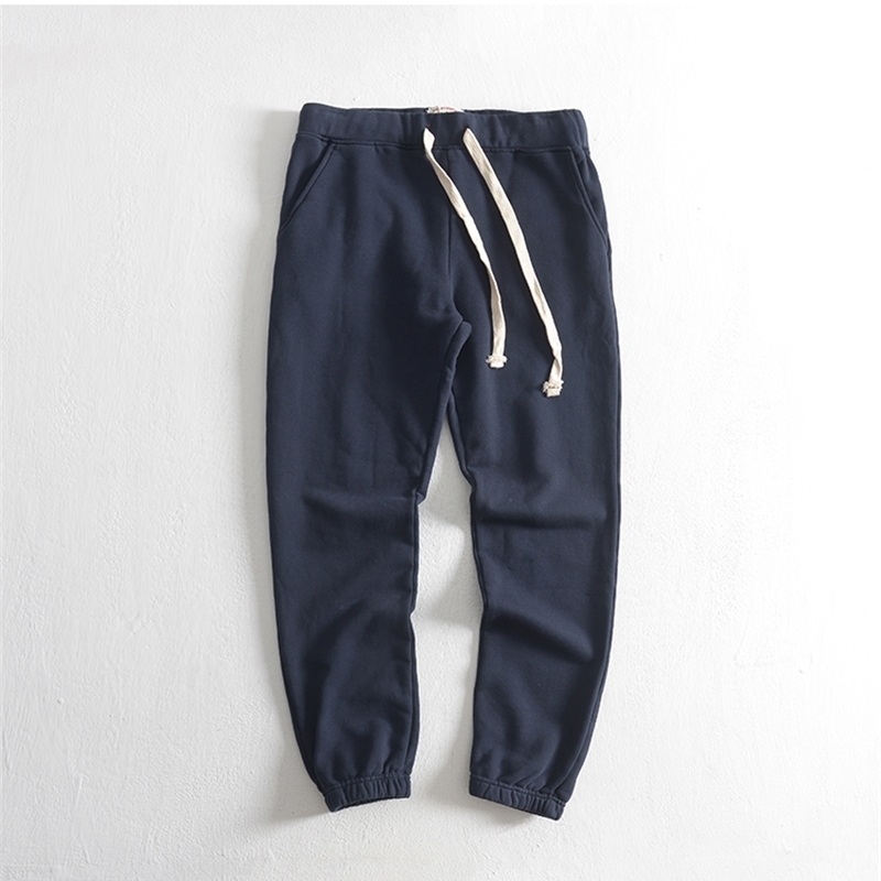 Obrix Male Sporty Comfy Pants Mid Waist Drawstring Outdoor Everyday Wear Cotton casual Style Pants For Men 201125wtt