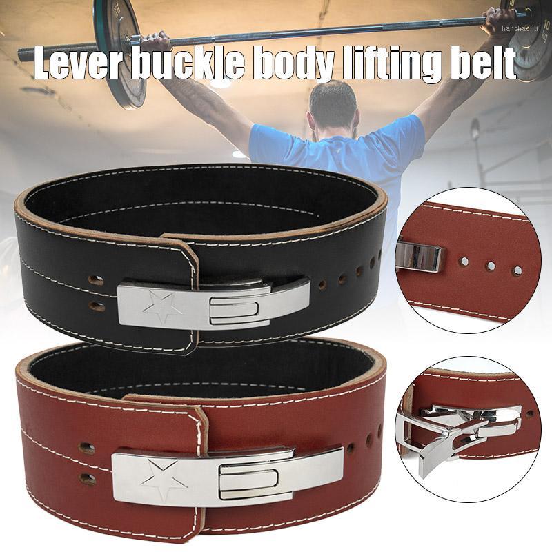 Fitness Belt Leather Waist Belt Squat Weightlifting Exercise Training Power Lifting Lever Buckle BHD21, Brown
Fitness Belt Leather Waist Belt Squat Weightlifting Exercise Training Power Lifting Lever Buckle BHD21, Brown