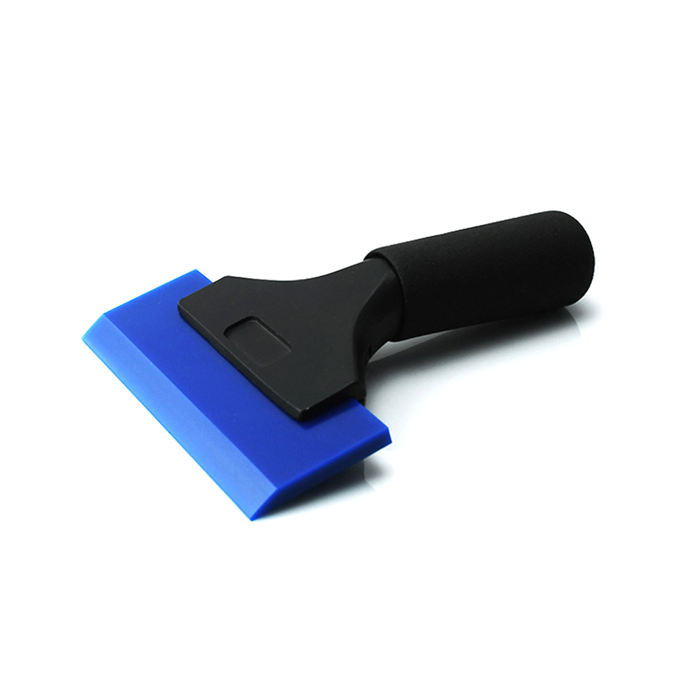 Streak-Free Water Blade Squeegee for Perfect Auto Detailing | Short Handle Design with Hard Rubber Blade for Quick Window Tinting & Household Glass Cl