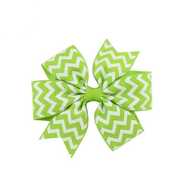 Baby Girls Hair Clips Striped Bows Hairclips Grosgrain Ribbon Bowknot Barrettes Kids Hairpin DIY Children Hair Accessories 17 Colors DW6352