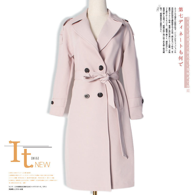 Women Trench Coat 2020 Spring Autumn Fashion Plus Size Slim Long Sleeve Chic Double-Breasted Long Windbreaker Female Outwear 765 T200828