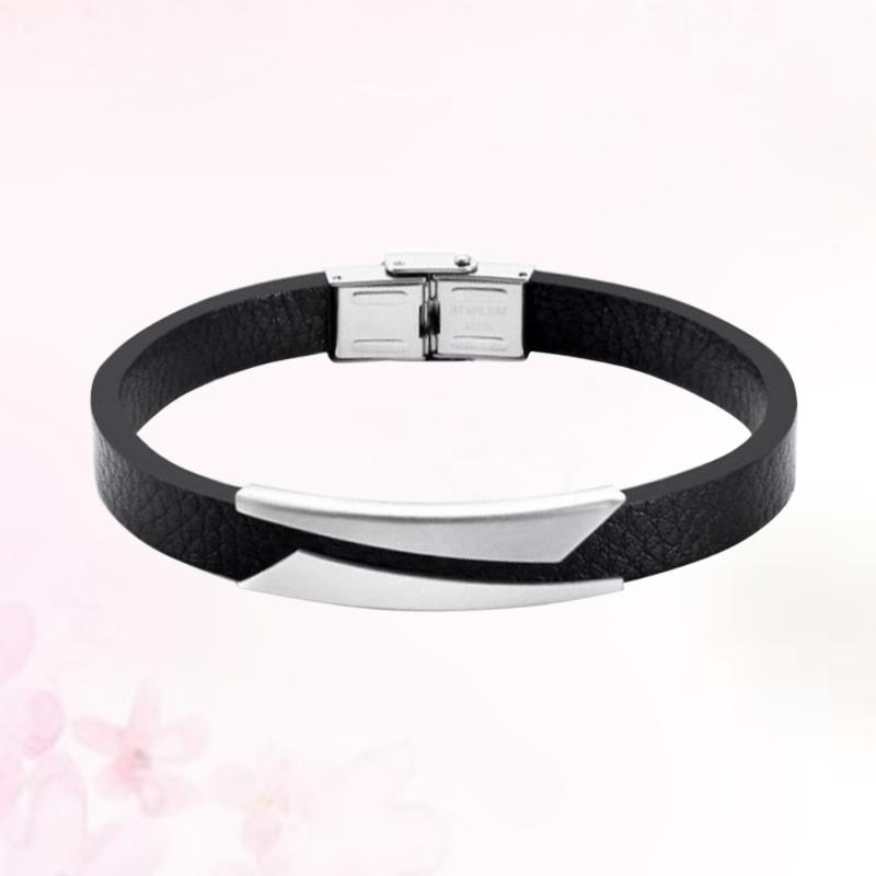 Man Fashion Titanium Steel Bracelet Hand Chain Hand Accessaries for Men Adults (Black)
Man Fashion Titanium Steel Bracelet Hand Chain Hand Accessaries for Men Adults (Black)