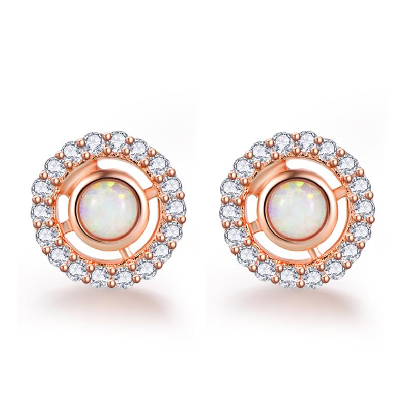 925 Sterling Silver Round Opal Rings for Women Cubic Zirconia Rose Gold Ring Wedding Jewelry
925 Sterling Silver Round Opal Rings for Women Cubic Zirconia Rose Gold Ring Wedding Jewelry