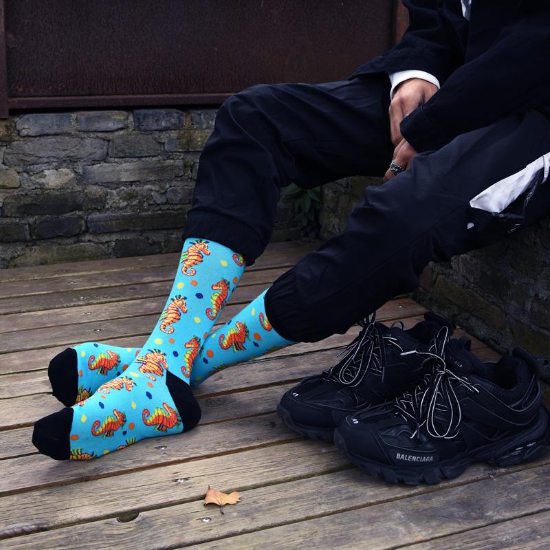Hip Hop Personality Tide Socks Fashion Cartoon Animal Sea Horse Lionfish Happy Men Socks Antiskid Breathable Skateboard, 12
Hip Hop Personality Tide Socks Fashion Cartoon Animal Sea Horse Lionfish Happy Men Socks Antiskid Breathable Skateboard, 12