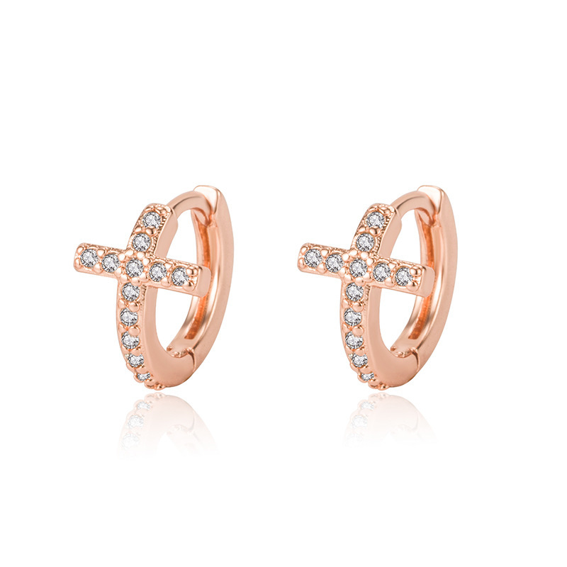 Februaryfrost Brand Fashion 925 Sterling Silver Earrings for Women Jewelry Delicate Clear CZ Rhinestone Cross Round Stud Earrings Pendientes
Februaryfrost Brand Fashion 925 Sterling Silver Earrings for Women Jewelry Delicate Clear CZ Rhinestone Cross Round Stud Earrings Pendientes