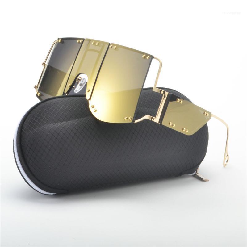 Fashion Square Sunglasses for Women New Oversized Mirror Men Shades Glasses Metal Rivet Unique Female Eyewear NX1
Fashion Square Sunglasses for Women New Oversized Mirror Men Shades Glasses Metal Rivet Unique Female Eyewear NX1