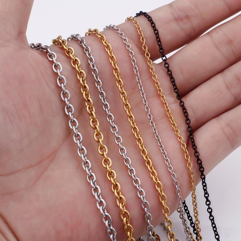 2/3/4mm Black/Gold Link Chain Necklace For Unisex Women Stainless Steel Male Female Classic Jewelry
2/3/4mm Black/Gold Link Chain Necklace For Unisex Women Stainless Steel Male Female Classic Jewelry