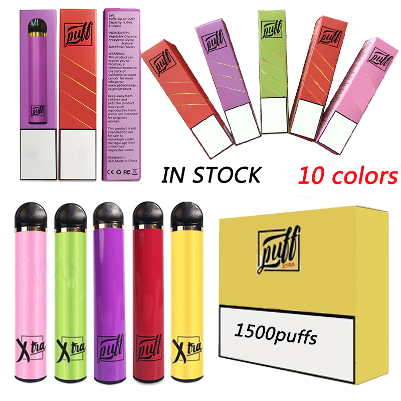 Highest Quality Puff XTRA Disposable Vape Pens E cigarettes 5.0ml Capacity 850mAh Battery Empty Disposable Device Pods 1500puffs In Stock
Highest Quality Puff XTRA Disposable Vape Pens E cigarettes 5.0ml Capacity 850mAh Battery Empty Disposable Device Pods 1500puffs In Stock